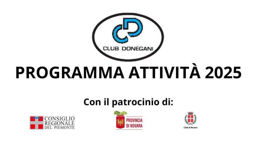Programma attività 2025 Club Donegani