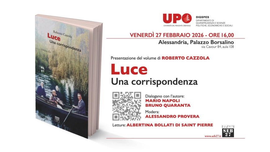 Presentazione del volume "Luce. Una corrispondenza" di Roberto Cazzola